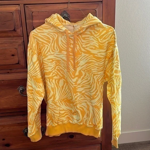 STINE GOYA Yellow Patterned Hoodie - Picture 1 of 5